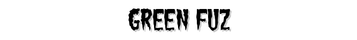 Green Fuz font